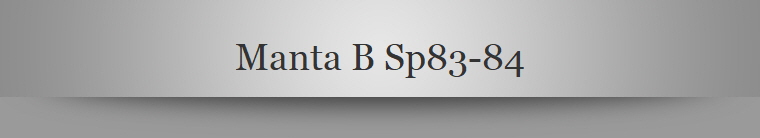 Manta B Sp83-84