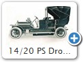 14/20 PS Droschke 1905 - 1907

Modelle sind nicht bekannt.
Das Bild zeigt die Version Droschke.