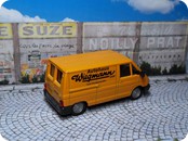 Arena Kastenwagen Bild 4b

Hersteller: Basis Solido (Maßstab 1:50)
orange Autohaus Wiegmann Auflage ??? Jahr 1998, Umlackiert als Kleinserie