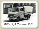 Blitz 1,9 Tonner Pritsche 1962

Hersteller: Hostaro (nicht im Besitz)
Hier gibt es eine Version als Bausatz oder Fertigmodell, Auflagen und Jahr ???