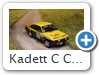 Kadett C Coupe 1976 Rallye Bild 9a

Hersteller: Trofeu (2101)
gelbschwarz Ende 2005

Zum Original:
Version der 3ten Portugalrallye, gefahren von Meqepe / Baptista