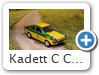 Kadett C Coupe 1976 Rallye Bild 4a

Hersteller: Trofeu (für Speidel SP13)
gelbgrün Juni 2008 Auflage 999

Zum Original: 
Gefahren bei der Rallye Sachs mit Fahrer Smolej /Geistdörfer