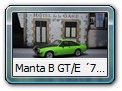 Manta B GT/E ´75 Bild 4a

Hersteller: Schuco (450276300)
signalgrün 1000 mal Mitte 2014