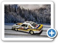 Manta B 400 Rallye 1983 Bild 1b

Hersteller: Vitesse (mit Figur)
Nummer 15 Auflage und Jahr unbekannt. 
Es gibt noch 2 Rothmans - Versionen (nicht im Besitz)

Zum Original:
1983 lste der Manta B den Ascona B bei den Rallyemeisterschaften ab. Die Nummer 15 fuhr Dario Cerrato / Giuseppe Cerri in San Remo.