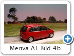 Meriva A1 Bild 4b

Hersteller: Minichamps (für Opel)
tizianrot Mitte 2003, Auflage ???