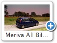 Meriva A1 Bild 2b
Hersteller: Minichamps (für Opel)
ultrablaumetallic Ende 2003 Auflage ???
Außerdem soll es noch ein Modell geben mit "Meriva" - Aufschrift in blaumetallic.