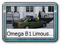 Omega B1 Limousine Bild 14b

Hersteller. IXO (Opel-Sammlung Nr. 113)
Feldjäger 06/2015 Auflage unbekannt