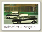 Rekord P1 2-trige Limousine Bild 3

Hersteller: Minichamps
schwarzwei 3000 mal,
royalblauwei 2016 mal,  Jahr unbekannt