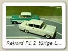 Rekord P1 2-trige Limousine Bild 5

Hersteller: Minichamps
charmonixwei 1008 mal KW46 /05
trkis/wei fr AutoBild 3000 mal Jahr unbekannt