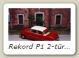 Rekord P1 2-türige Limousine Bild 2b

Hersteller: Minichamps (430043204)
rot mit charmonixweissem Dach 5044 mal,  Jahr unbekannt