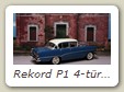 Rekord P1 4-türige Limousine Bild 1b

Hersteller: IXO (Opel-Sammlung Nr. 8)
blau mit charmonixweißem Dach Auflage ??? 04/11

Hersteller. GAMA
Hier soll es 5 verschiedene Farben gegeben haben.